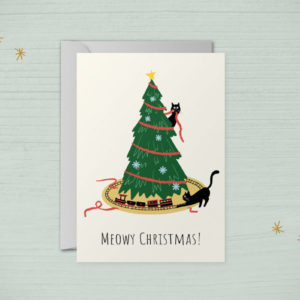Meowy Christmas Card